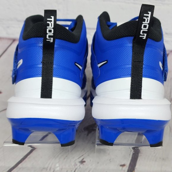 Nike Men's Force Trout 7 Pro Mcs Cleats Size 12 Blue White - Picture 7 of 9